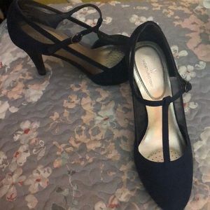 Navy blue high heels